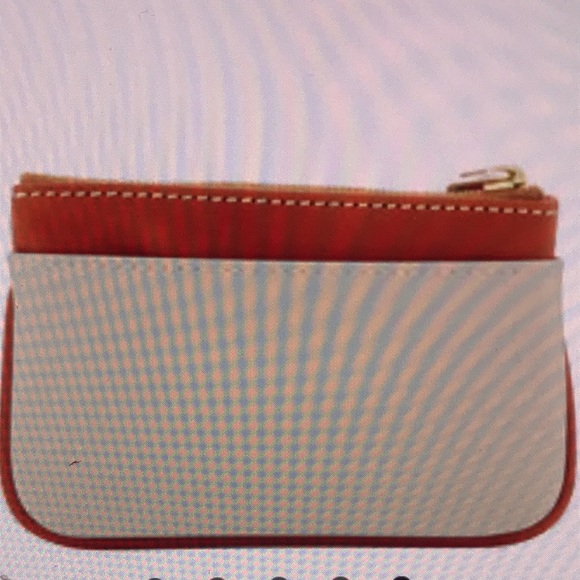 NEW Dooney & Bourke Pebble grain coin case BONE NEW BNWT - Picture 4 of 8